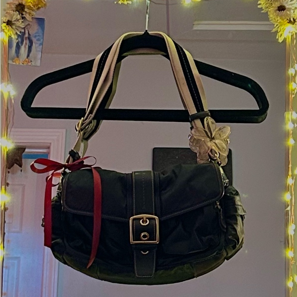 Stylish Black Coach Bag